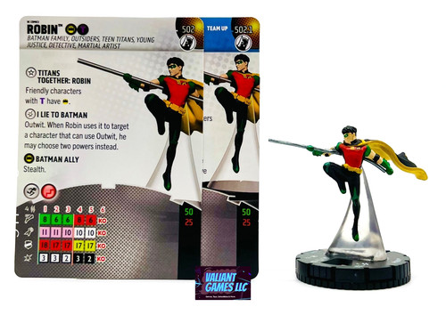 Heroclix robin 502 card - dc,